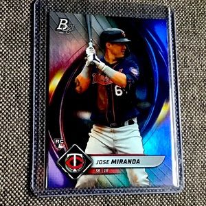 Jose Miranda RC 2022 Topps Bowman Platinum Rookie Card-Minnesota Twins